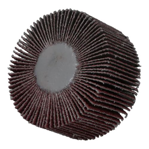 Main product image of 2" Dia 1" Face Width 80 Grit Aluminum Oxide Mounted Flap Wheel, 7100178228