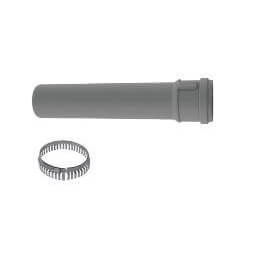 3" x 72" PolyPro Single Wall Straight Pipe w/ Locking Clamp