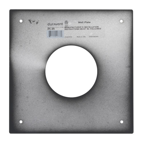 Main product image of 3" PolyPro Black Wall Plate