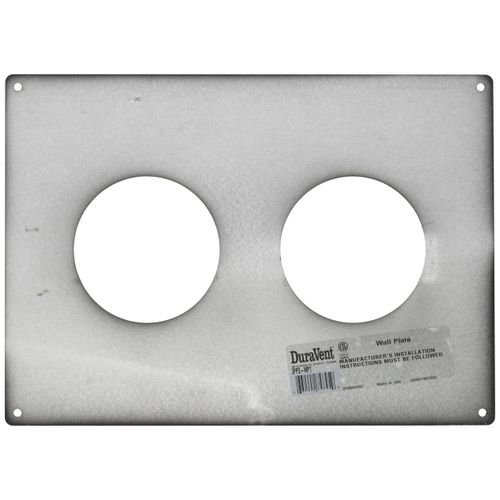 Main product image of 3" PolyPro Black Wall Plate for Twin Pipes