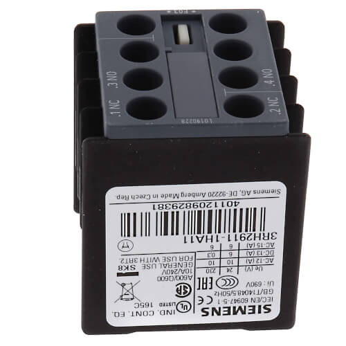 Main product image of 1 NO/NC Front Mounted Contactor, 20A