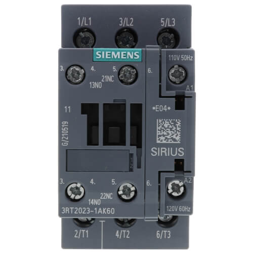 Main product image of 3 Pole, 9 Amp, 120V Contactor