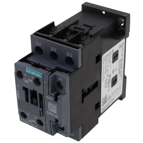 Main product image of 3 Pole, 12 Amp, 1NO/1NC, 24V Power Contactor