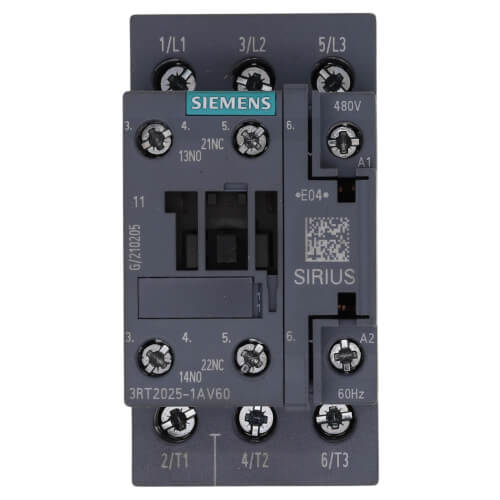 Main product image of 3 Pole, 17 Amp, 1NO/1NC, 480V Power Contactor