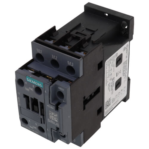 Main product image of 3 Pole, 17 Amp, 1NO/1NC, 480V Power Contactor