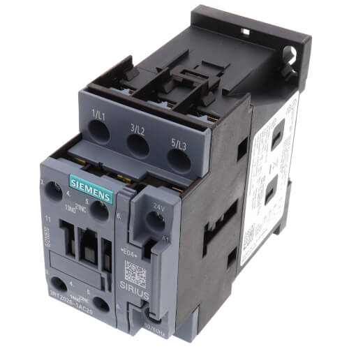 Main product image of 3 Pole, 25 Amp, 1NO/1NC, 50/60 Hz, 24V Power Contactor