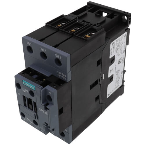 Main product image of 3 Pole, 50 Amp, 1NO/1NC, 110/120V Power Contactor
