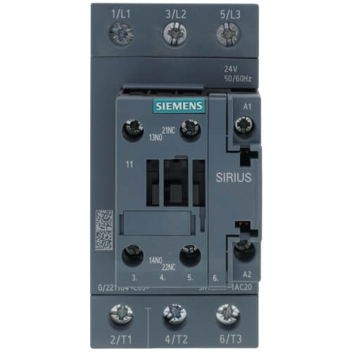 Main product image of 3 Pole, 65 Amp, 1NO/1NC, 24V Power Contactor