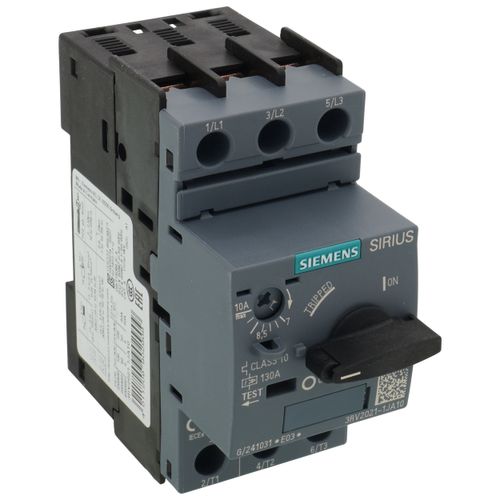 Main product image of Motor Protection Circuit Breaker, 3 Poles, Thermal Overload, AC-3, Class 10 (7-10A, 690V)
