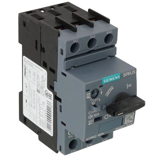 Main product image of Motor Protection Circuit Breaker, 3 Poles, Thermal Overload, AC-3, Class 10 (9-12.5A, 690V)