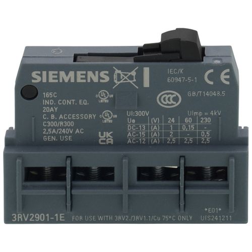 Main product image of Auxiliary Switch, 1NO/1NC, Transverse, for 3RV2 Circuit Breakers