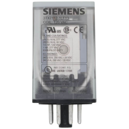 Main product image of 120V DPDT 8 Pin Socket Relay (16A)