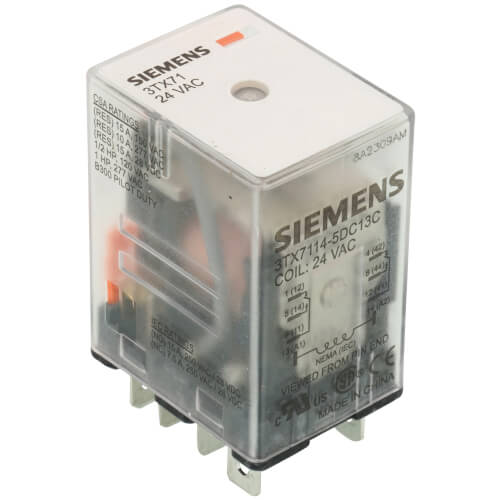 24V DPDT 8 Pin Plug In Relay (15A)
