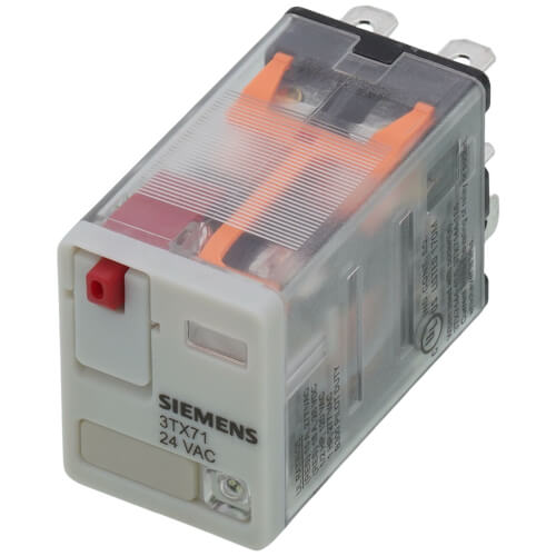24VAC 10A DPDT Relay w/ LED Din MT