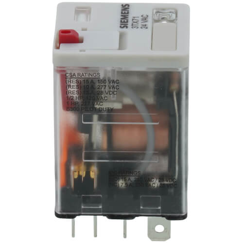 24VAC 10A DPDT Relay w/ LED Din MT