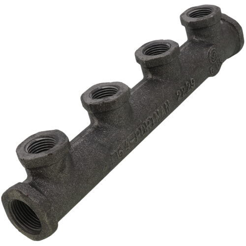 Main product image of Manifold, Cast 4 NPT Port (3/4" x (4) 1/2" x 1/2")