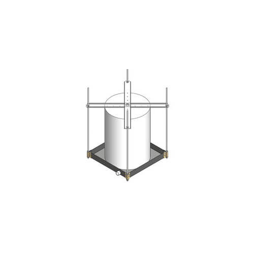 Main product image of Ceiling Mount Suspended Platform w/ Metal Drain Fitting (21-1/4" x 21-1/4)