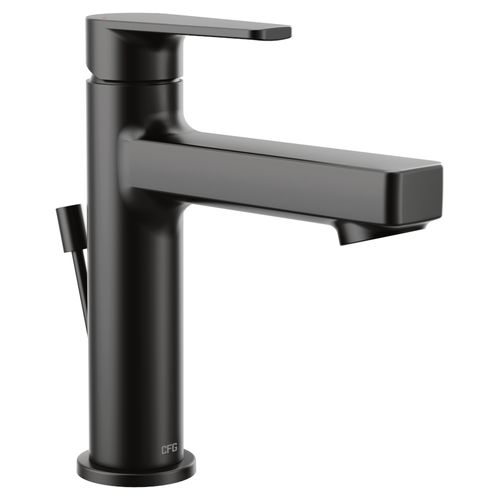 Main product image of Slate Matte Black 1 Handle Low Arc Bathroom Faucet, 40051BL