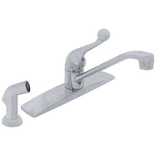 Main product image of Classic 4-Hole Single Handle Kitchen Faucet w/ Spray (Chrome), 400LF-WF