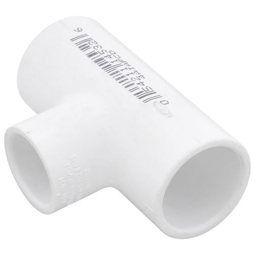 Main product image of 3/4" x 3/4" x 1/2" PVC Sch. 40 Reducing Tee