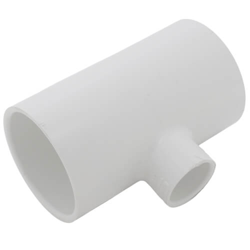 Main product image of 2-1/2" x 2-1/2" x 1" PVC Sch. 40 Reducing Tee