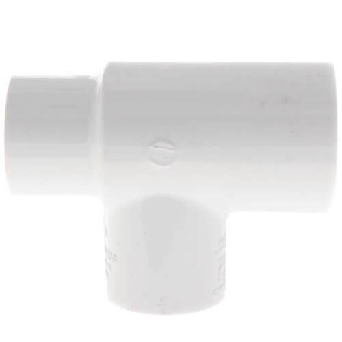Main product image of 2-1/2" x 2-1/2" x 4" PVC Sch. 40 Reducing Tee
