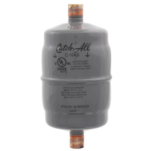 Main product image of C-164-S 1/2" Sweat Liquid Line Filter Drier 3/4 to 5 Ton (16 Cubic Inches)