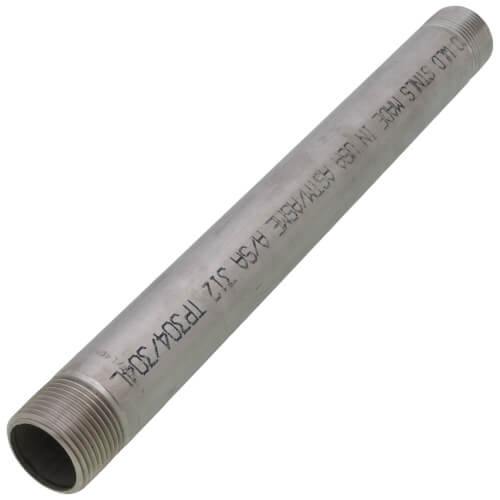 Main product image of 1" x 12" Stainless Steel Nipple