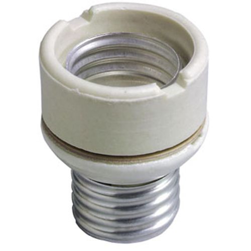 Main product image of Medium-medium Base, Two-Piece, Adapters & Extensions, Incandescent, Porcelain Lampholder (White)