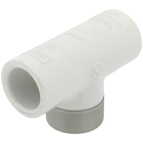 Main product image of 1/2" PVC Sch. 40 Spec. Reinforced Threaded Tee (Socket x FIPT)