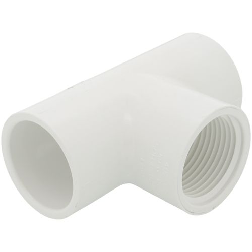 Main product image of 1" PVC Sch. 40 Threaded Tee (Socket x FIPT)