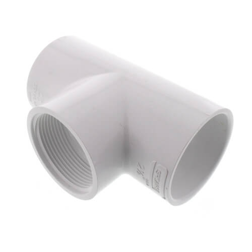 Main product image of 2-1/2" PVC Sch. 40 Threaded Tee (Socket x FIPT)