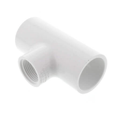 Main product image of 3" PVC Sch. 40 Threaded Tee (Socket x FIPT)
