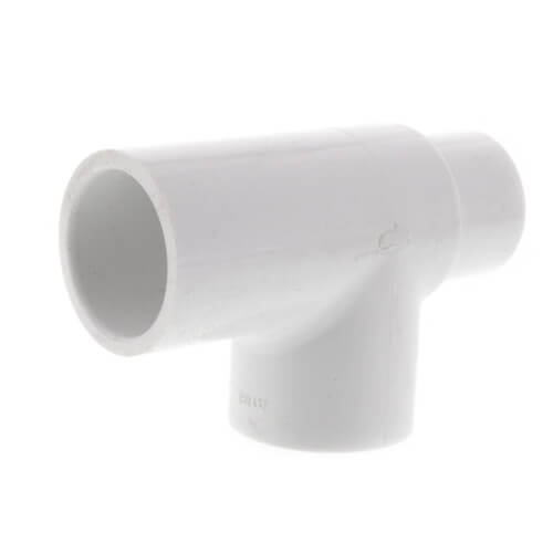 Main product image of 3/4" x 1/2" x 3/4" PVC Sch. 40 Threaded Tee (Socket x FIPT)