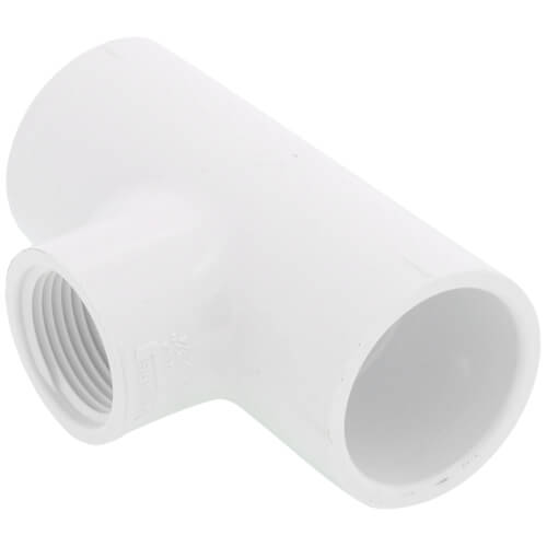 Main product image of 1" x 1" x 3/4" PVC Sch. 40 Threaded Tee (Socket x FIPT)