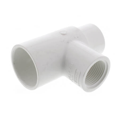 Main product image of 1-1/4" x 1" x 1" PVC Sch. 40 Threaded Tee (Socket x FIPT)