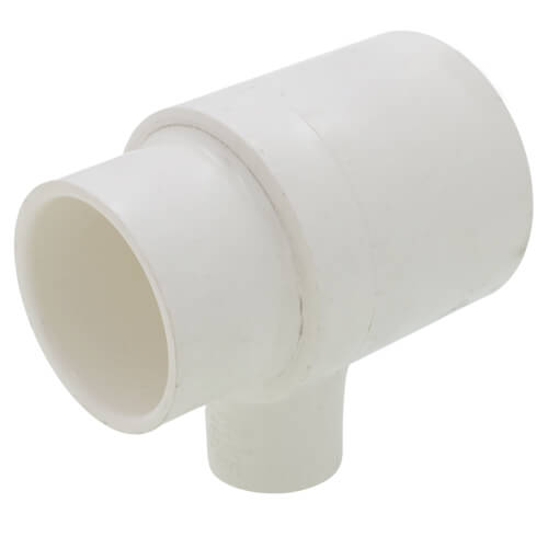 Main product image of 2" x 1-1/2" x 3/4" PVC Sch. 40 Threaded Tee (Socket x FIPT)