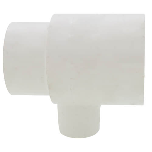 Main product image of 2" x 1-1/2" x 3/4" PVC Sch. 40 Threaded Tee (Socket x FIPT)