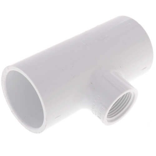 Main product image of 2-1/2" x 2-1/2" x 1-1/4" PVC Sch. 40 Threaded Tee (Socket x FIPT)