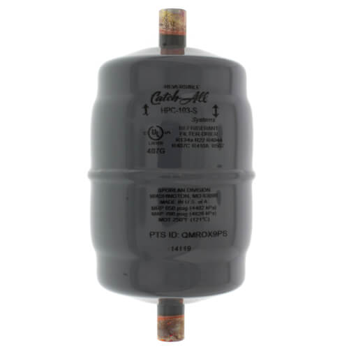 Main product image of HPC-103-S 3/8" ODF Solder Heat Pump Filter Drier 1 to 5 Tons (10 Cubic Inches)