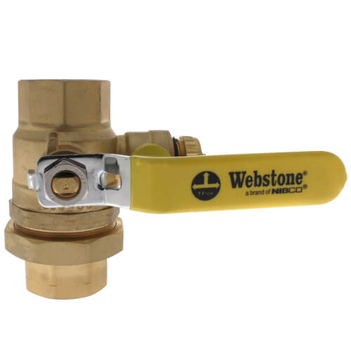 Main product image of 1-1/2" Threaded Pro-Pal Union Full Port Ball Valve w/ Hose Drain (Lead Free)