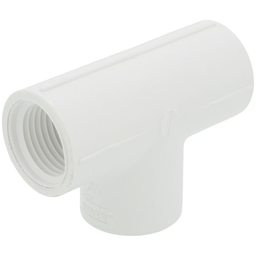 Main product image of 1/2" PVC Sch. 40 Threaded Tee (FIPT)