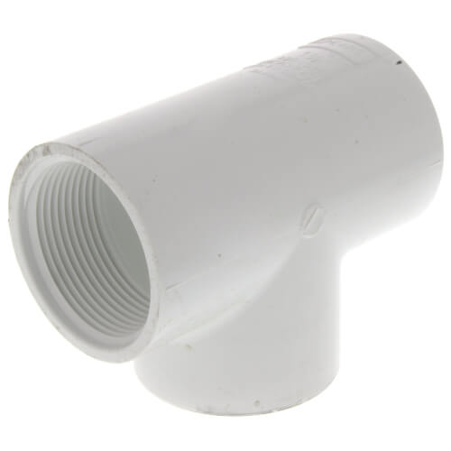 Main product image of 1-1/2" PVC Sch. 40 Threaded Tee (FIPT)
