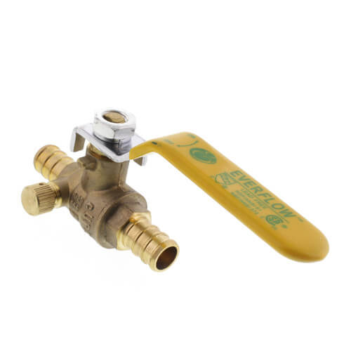 Main product image of 1/2" PEX Full Port Ball Valve w/ Drain (Lead Free)