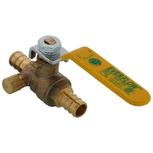 Main product image of 1/2" PEX Full Port Ball Valve w/ Drain (Lead Free)