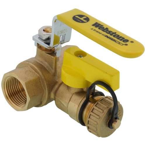 Main product image of 3/4" Pro-Pal Full Port Forged Brass Ball Valve w/ Hi-Flow Hose Drain & Reversible Handle