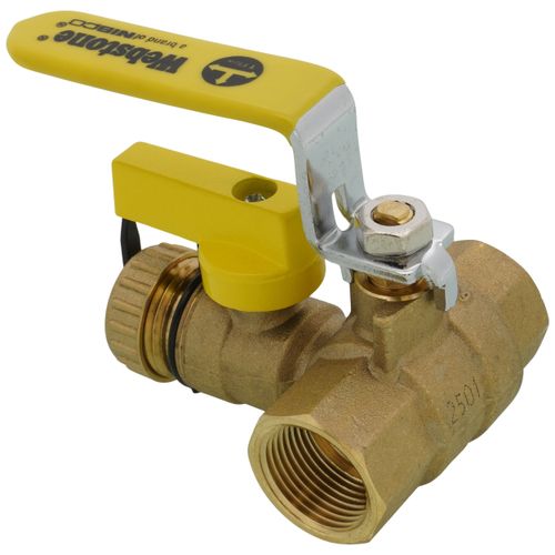 Main product image of 3/4" Pro-Pal Full Port Forged Brass Ball Valve w/ Hi-Flow Hose Drain & Reversible Handle (Lead Free)