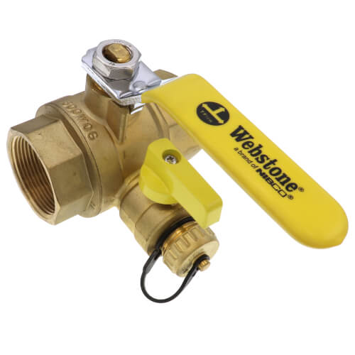 Main product image of 1-1/2" Threaded Pro-Pal Full Port Ball Valve w/ Hose Drain - Lead Free