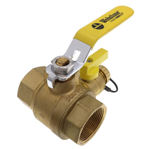 Main product image of 1-1/2" Threaded Pro-Pal Full Port Ball Valve w/ Hose Drain - Lead Free