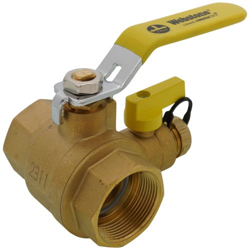 Main product image of 1-1/2" Threaded Pro-Pal Full Port Ball Valve w/ Hose Drain